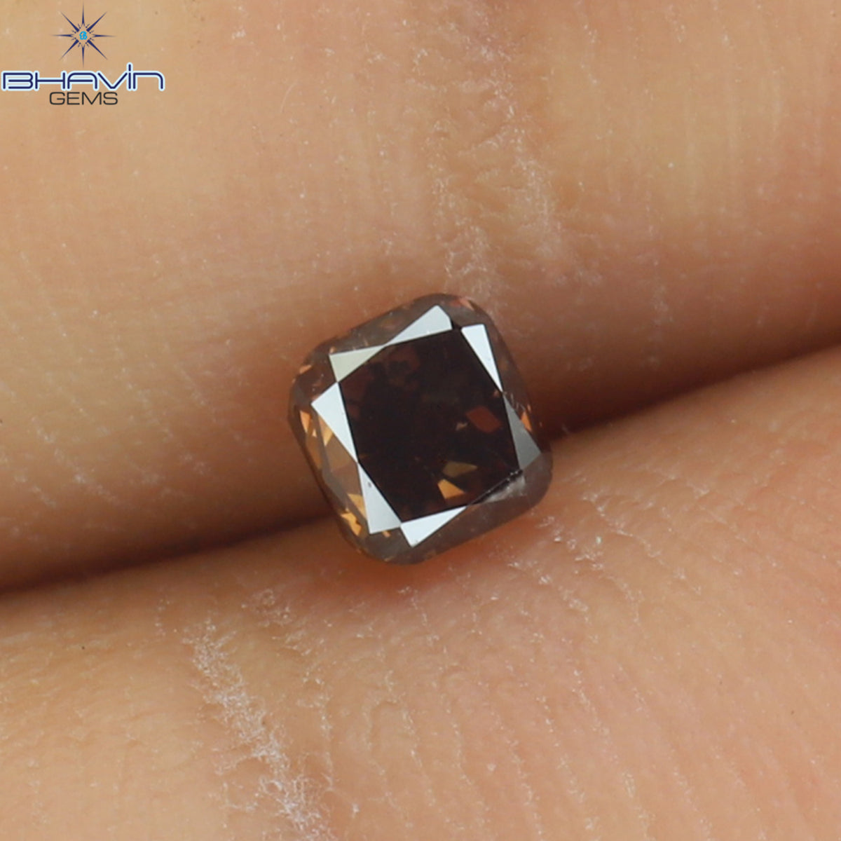 0.25 CT クッション シェイプ ナチュラル ルース ダイヤモンド 強化ピンク色 VS1 クラリティ (3.24 MM)