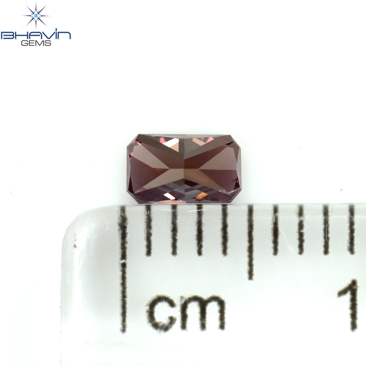 0.25 CT Natural Radiant Diamond Enhanced Pink Color Clarity VS1 (4.55 MM)