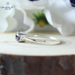 Round Rose Cut Shape Diamond Engagement Ring And Wedding Diamond Ring