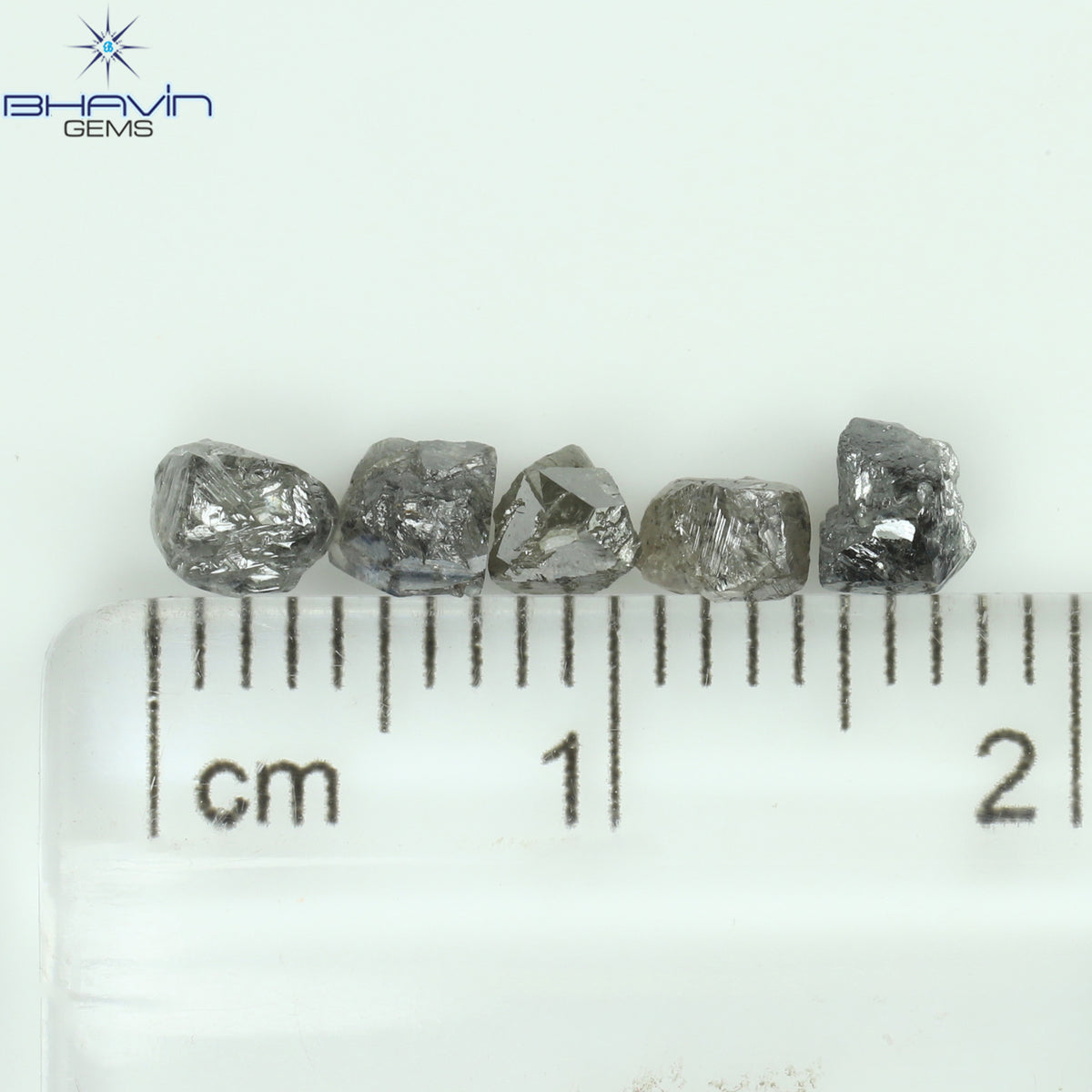 3.96 CT/13 Pcs Natural Rough Diamond Salt And Pepper Color Clarity I3 (3.78 MM)