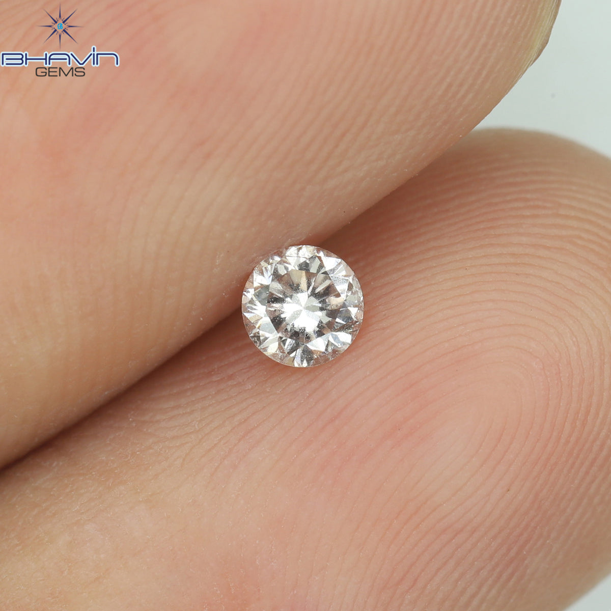 0.15 CT Natural Round Diamond Pink Color Clarity SI1 (3.39 MM)