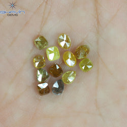 2.22 CT/12 Pcs Mix Shape Natural Diamond Mix Color I3 Clarity (4.10 MM)