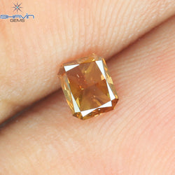 0.22 CT Radiant Shape Natural Diamond Pink Color VS1 Clarity (3.97 MM)
