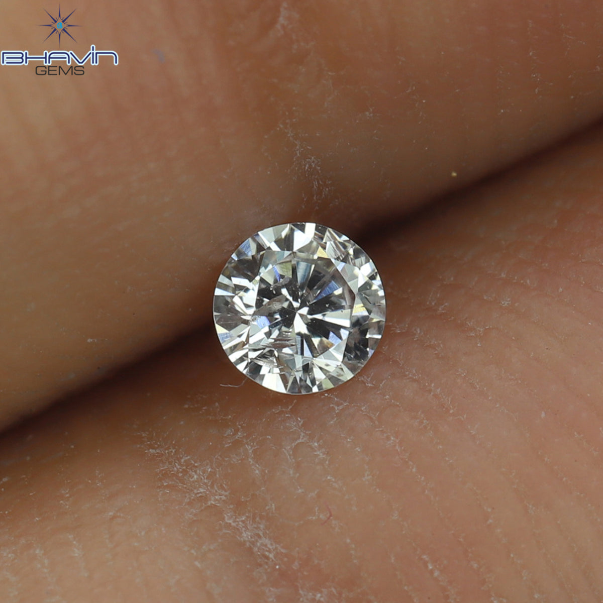 0.09 CT ラウンド シェイプ ナチュラル ダイヤモンド ピンク カラー SI2 クラリティ (2.96 MM)
