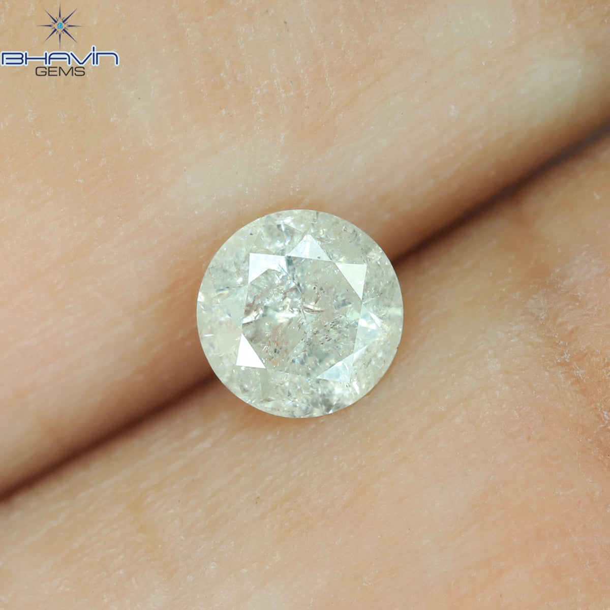 0.39 CT Natural Round Diamond White Color Clarity I3 (4.65 MM)