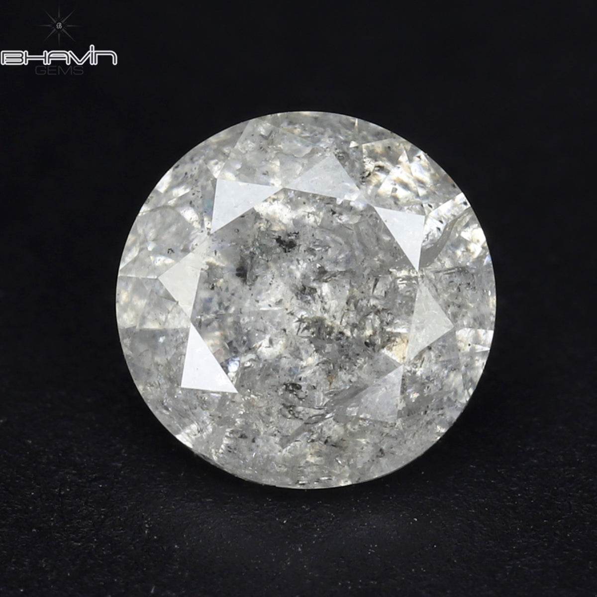 0.65 CT Natural Round Diamond White Color Clarity I3 (5.36 MM)