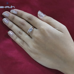 Round Rose Cut Diamond, Salt And Pepper Diamond, Natural Diamond Ring, Gold Ring Engagement,Wedding Ring, Diamond Ring
