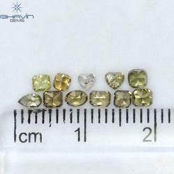 1.14 CT/11 Pcs Mix Shape Natural Diamond Mix Color I2 Clarity (3.10 MM)