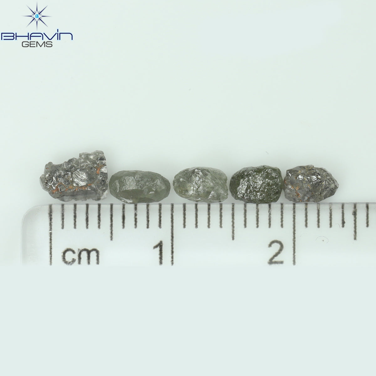 2.95 CT/8 Pcs Natural Rough Diamond Salt And Pepper Color Clarity I3 (5.26 MM)