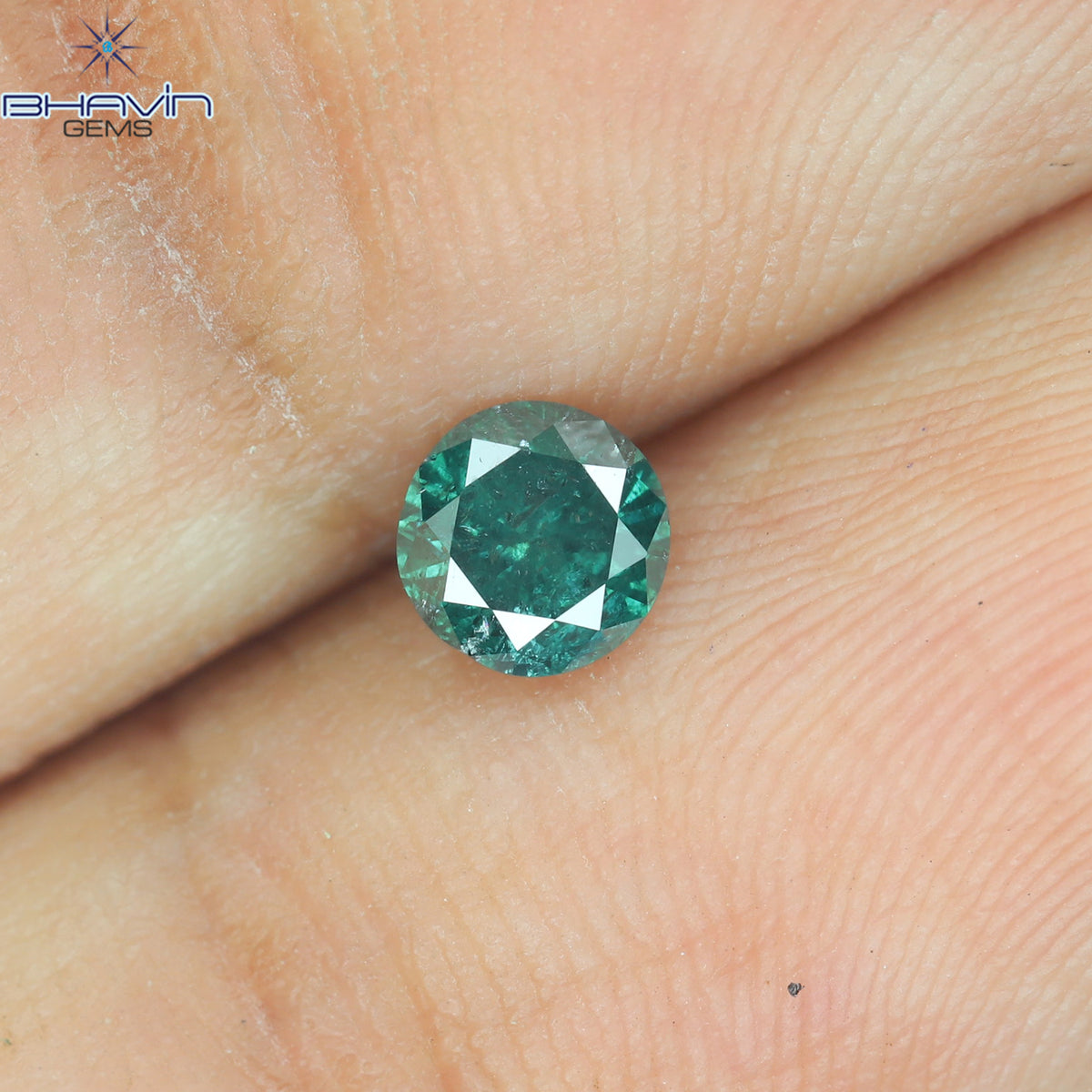 0.29 CT Natural Round Diamond Enhanced Blue Color Clarity I3 (4.20 MM)