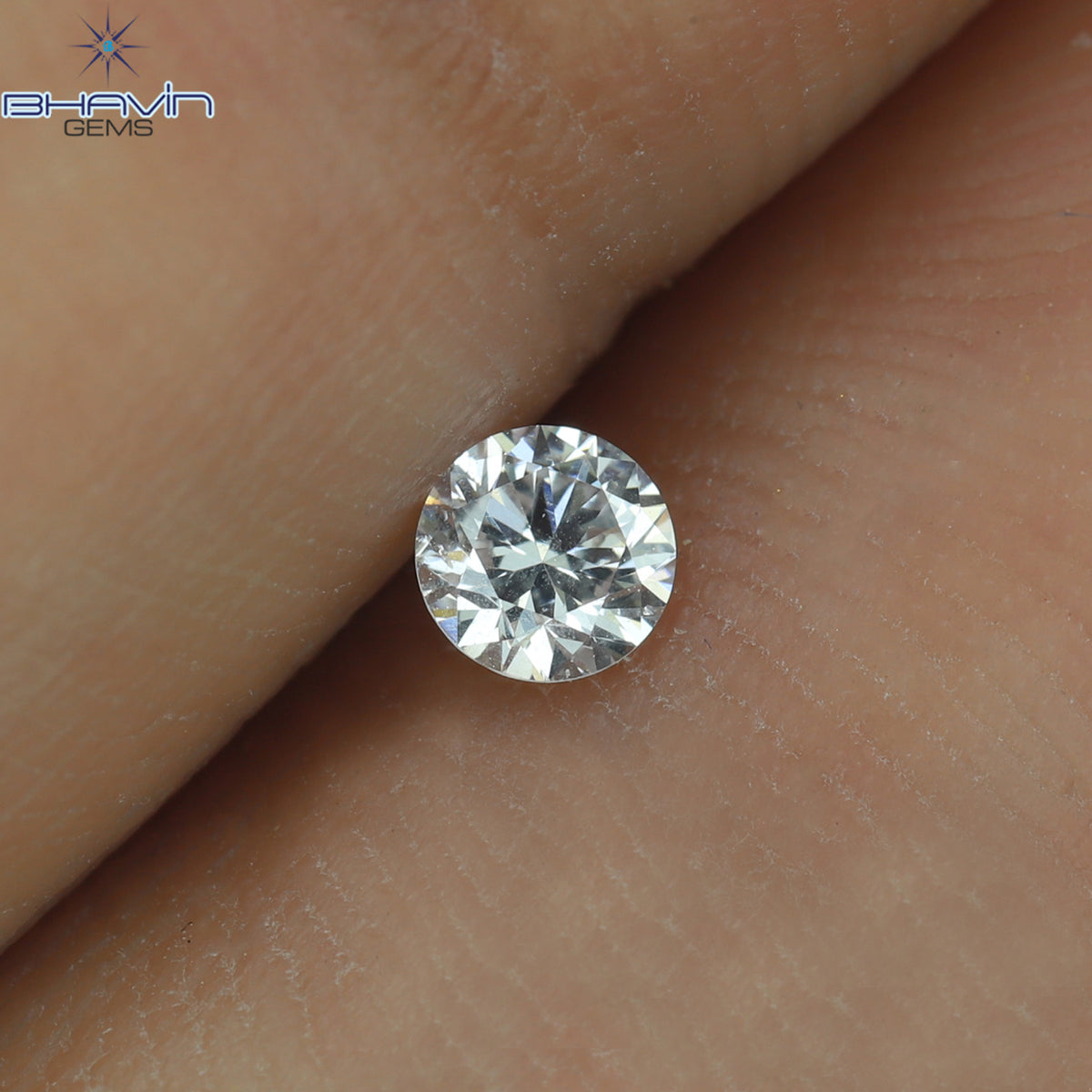 0.13 CT ラウンド シェイプ ナチュラル ダイヤモンド ピンク色 VS2 クラリティ (3.22 MM)