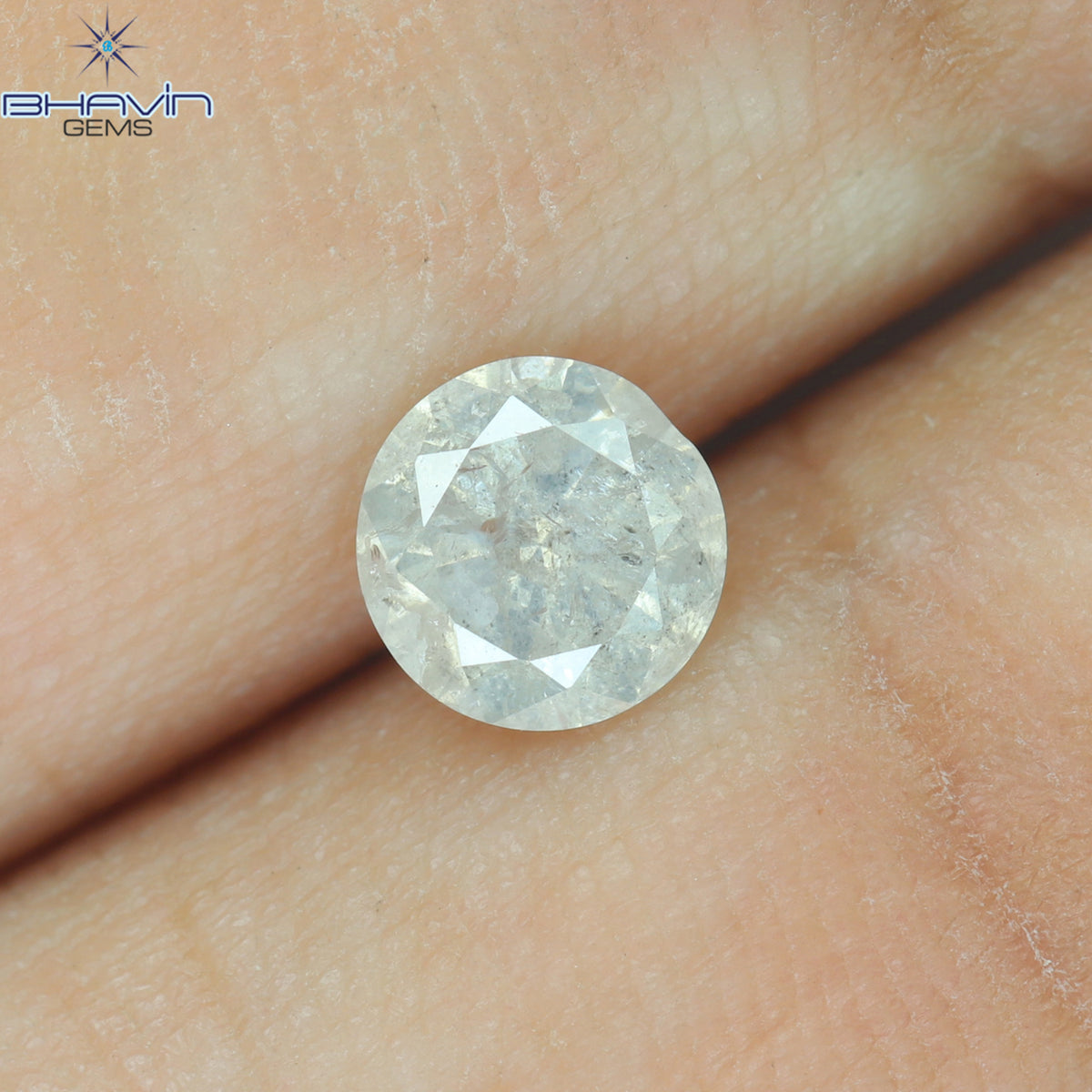 0.54 CT Natural Round Diamond White Color Clarity I3 (5.13 MM)