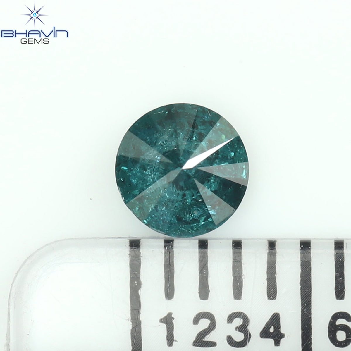 0.25 CT Natural Round Diamond Enhanced Blue Color Clarity I3 (3.94 MM)