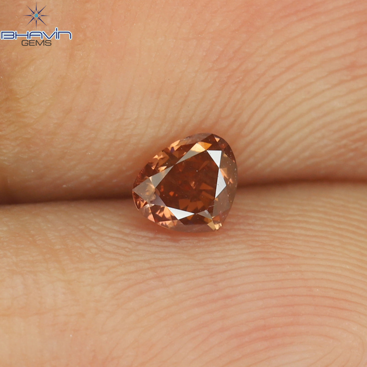 0.20 CT ハート シェイプ エンハンスト ピンク カラー ナチュラル ルース ダイヤモンド SI2 クラリティ (3.91 MM)