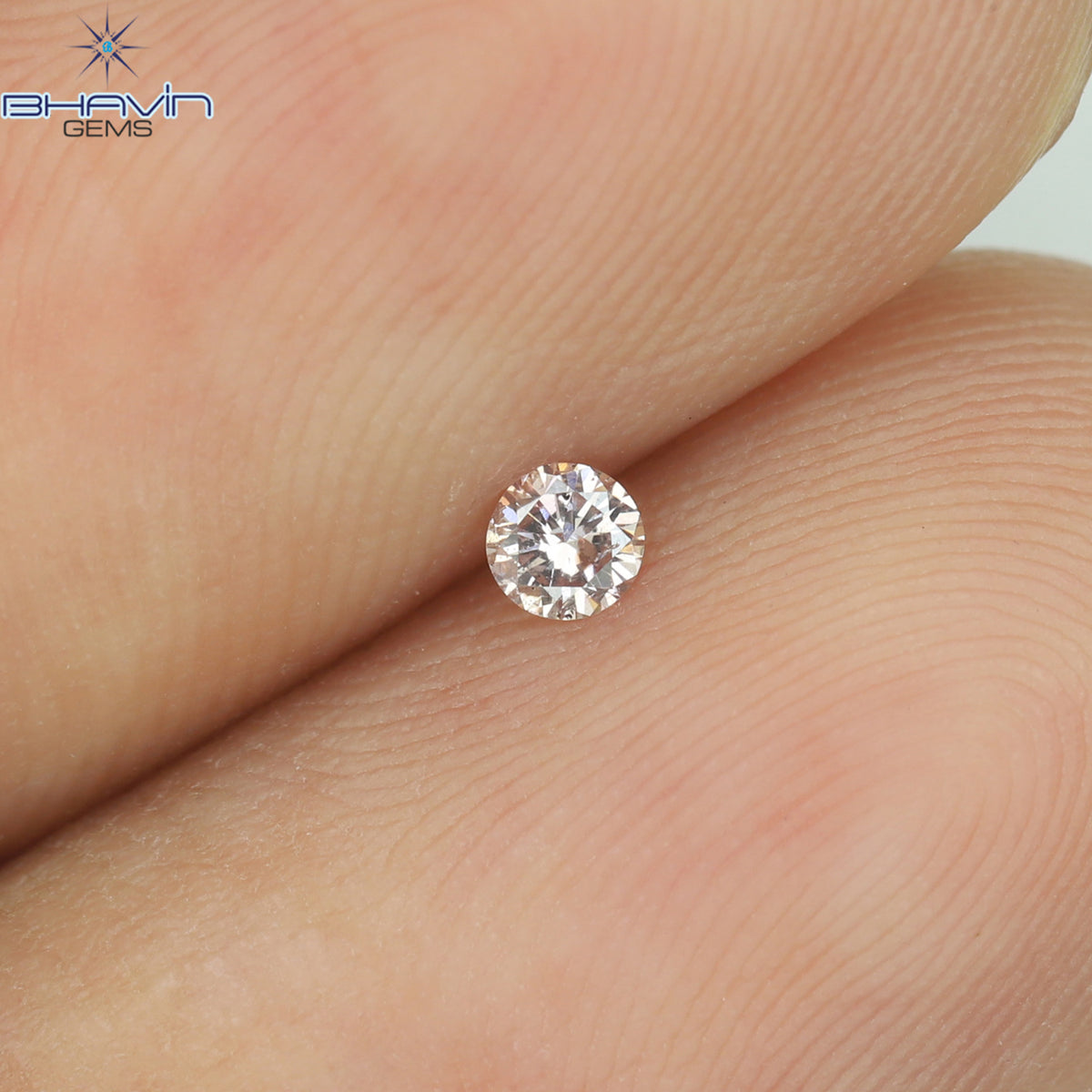0.05 CT Natural Round Diamond Pink (Argyle) Color Clarity SI2 (2.36 MM)
