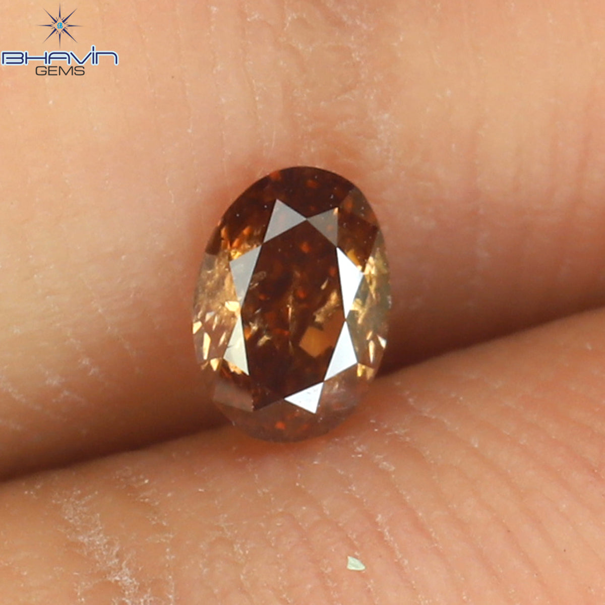 0.23 CT Natural Oval Diamond Enhanced Pink Color Clarity SI1 (4.40 MM)