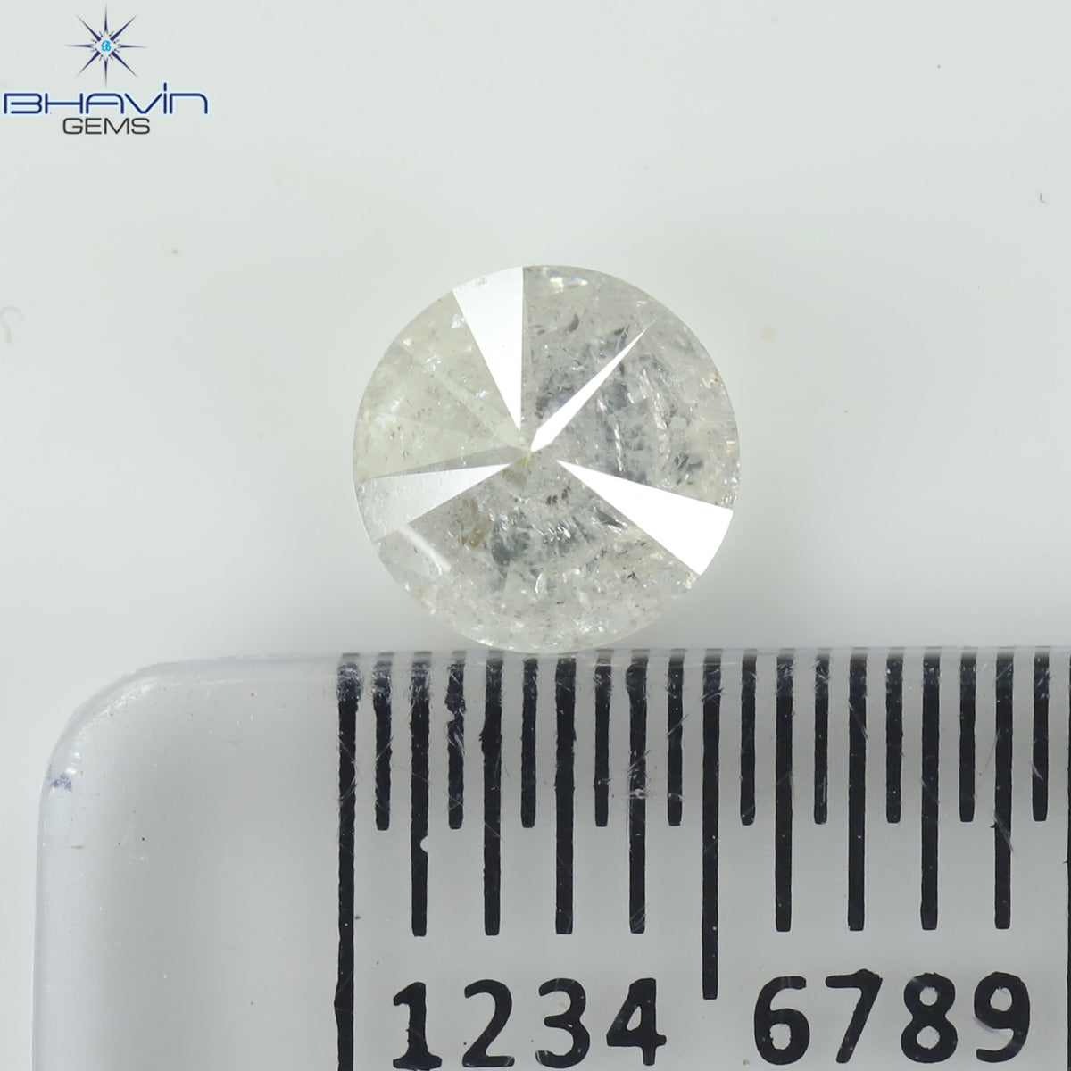 0.58 CT ラウンド シェイプ ナチュラル ダイヤモンド ホワイト カラー I3 クラリティ (5.30 MM)