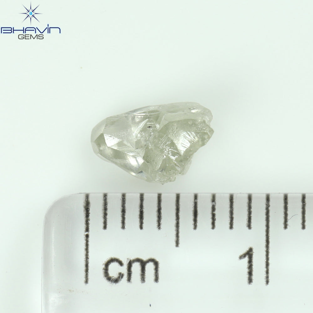 0.71 CT Rough Shape Natural Diamond White Color SI2 Clarity (7.34 MM)