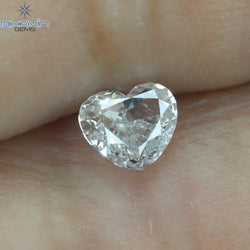 0.23 CT Heart Shape Natural Diamond Pink Color VS1 Clarity (3.97 MM)