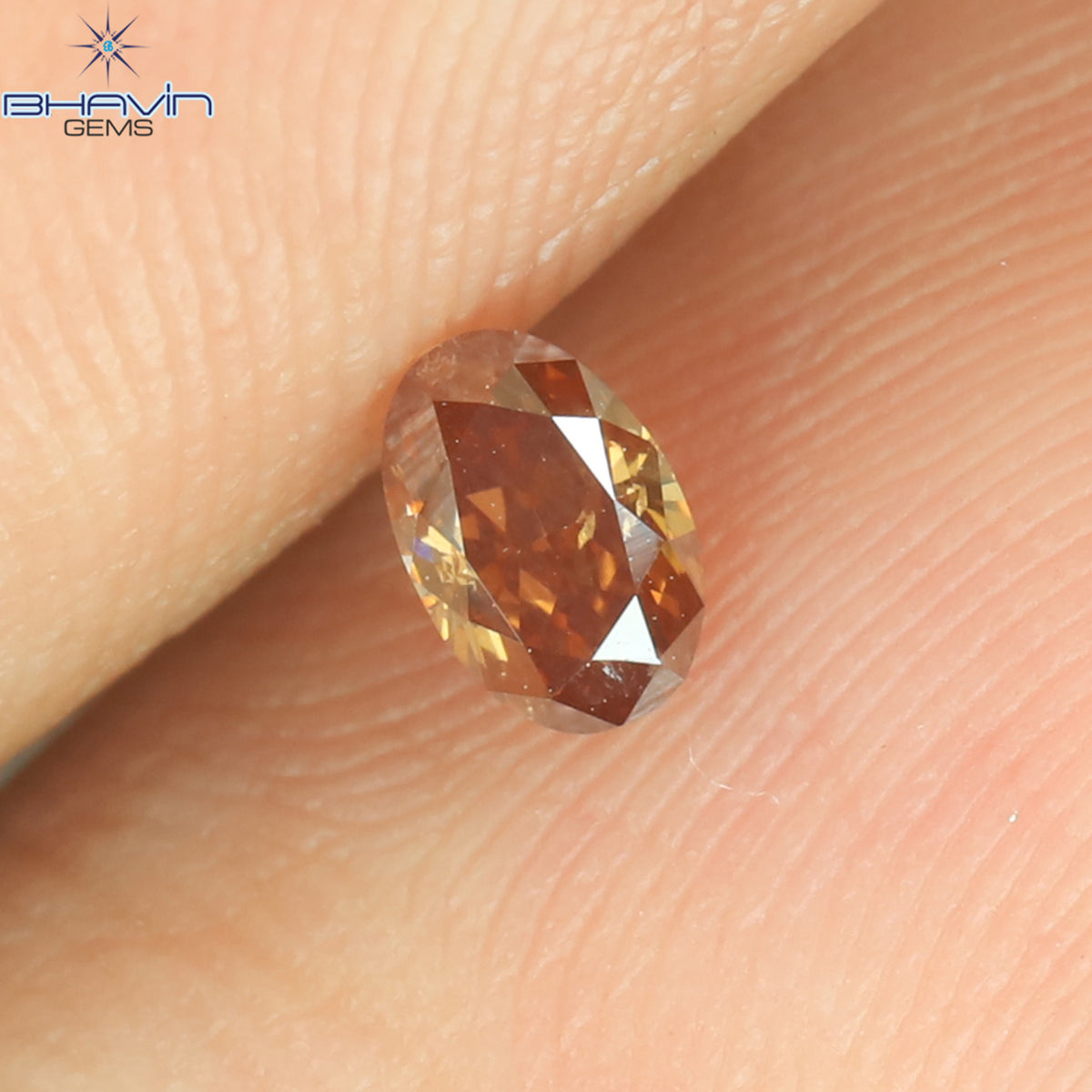 0.18 CT Natural Oval Diamond Enhanced Pink Color Clarity SI1 (4.18 MM)