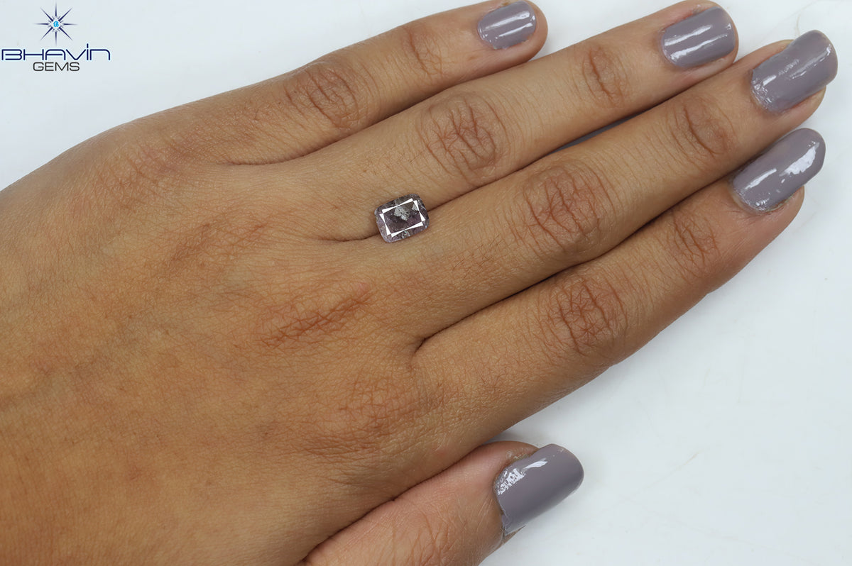 1.58 CT Natural Cushion Diamond Pink Color Clarity I3 (7.70 MM)