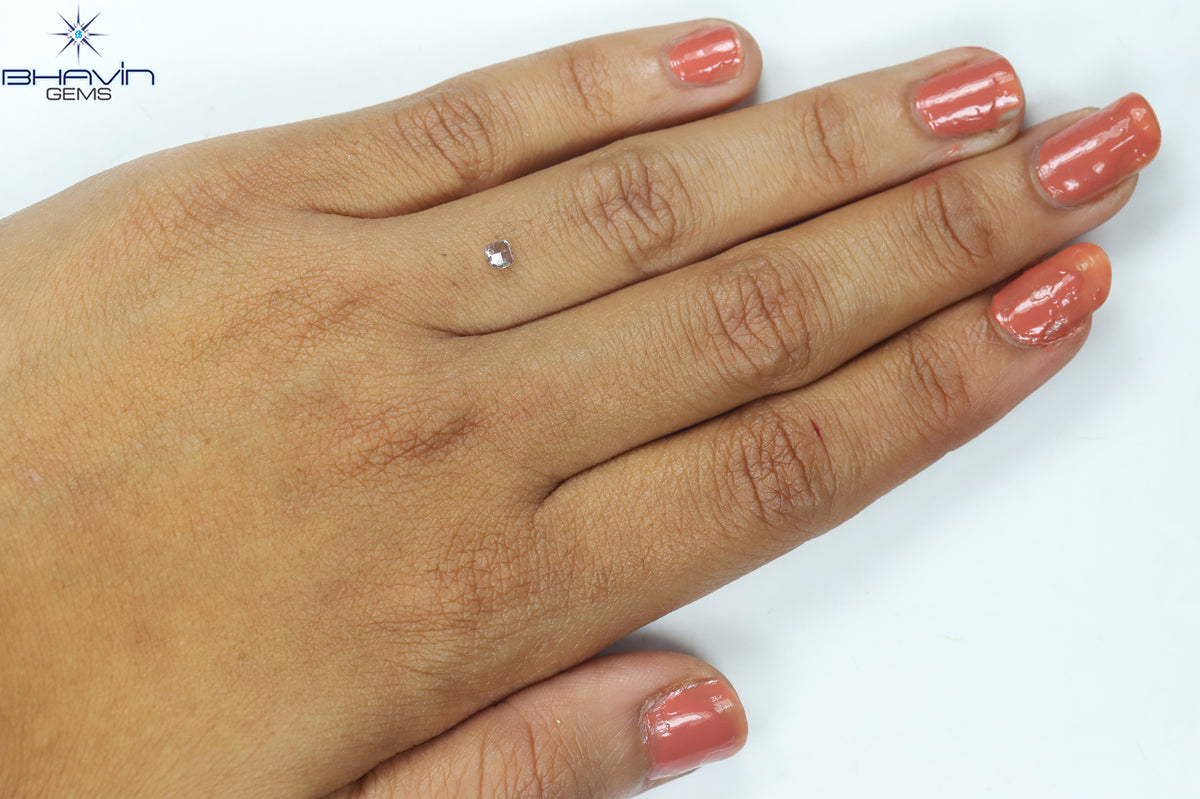 0.16 CT Natural Cushion Diamond Pink Color Clarity SI2 (3.00 MM)