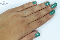 0.29 CT Oval Shape Natural Diamond Greenish Blue Color VS2 Clarity (4.67 MM)