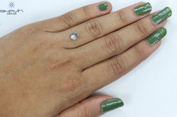1.02 CT Pear Shape Natural Diamond Greenish Blue Color VS2 Clarity (7.52 MM)