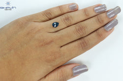 0.97 Pear Shape Natural Diamond Blue Color I3 Clarity (7.86 MM)