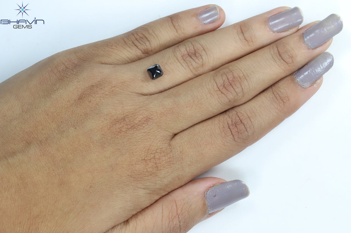 0.76 CT ペンタゴン ダイヤモンド 天然ダイヤモンド ブラウン ダイヤモンド クラリティ I1 (6.93 MM)