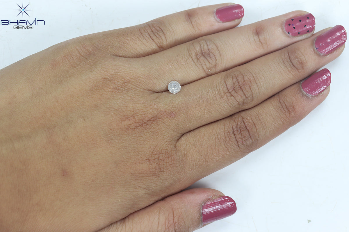 0.54 CT Natural Round Diamond White Color Clarity I3 (5.13 MM)