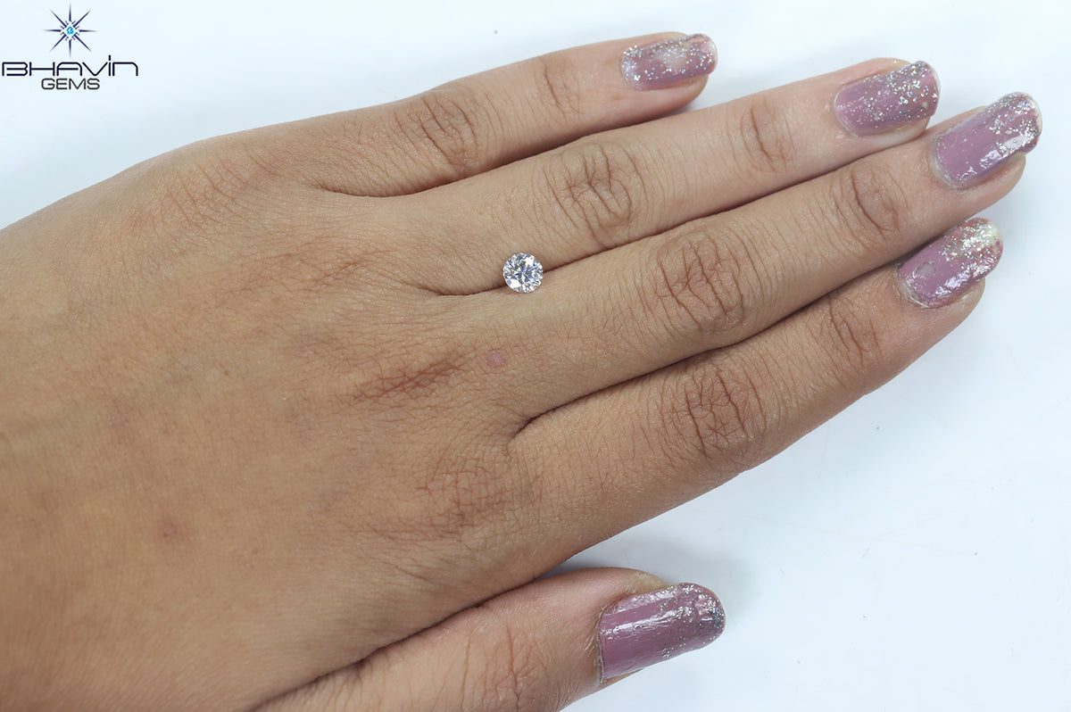 0.53 CT Natural Round Diamond Enhanced E Color Clarity VS1 (5.20 MM)