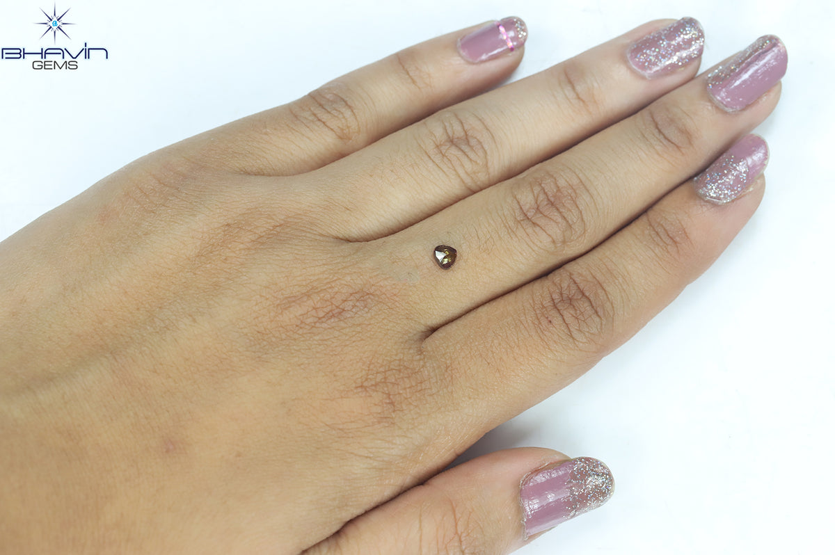 0.30 CT ハート シェイプ ピンク カラー ナチュラル ルース ダイヤモンド I1 クラリティ (4.23 MM)