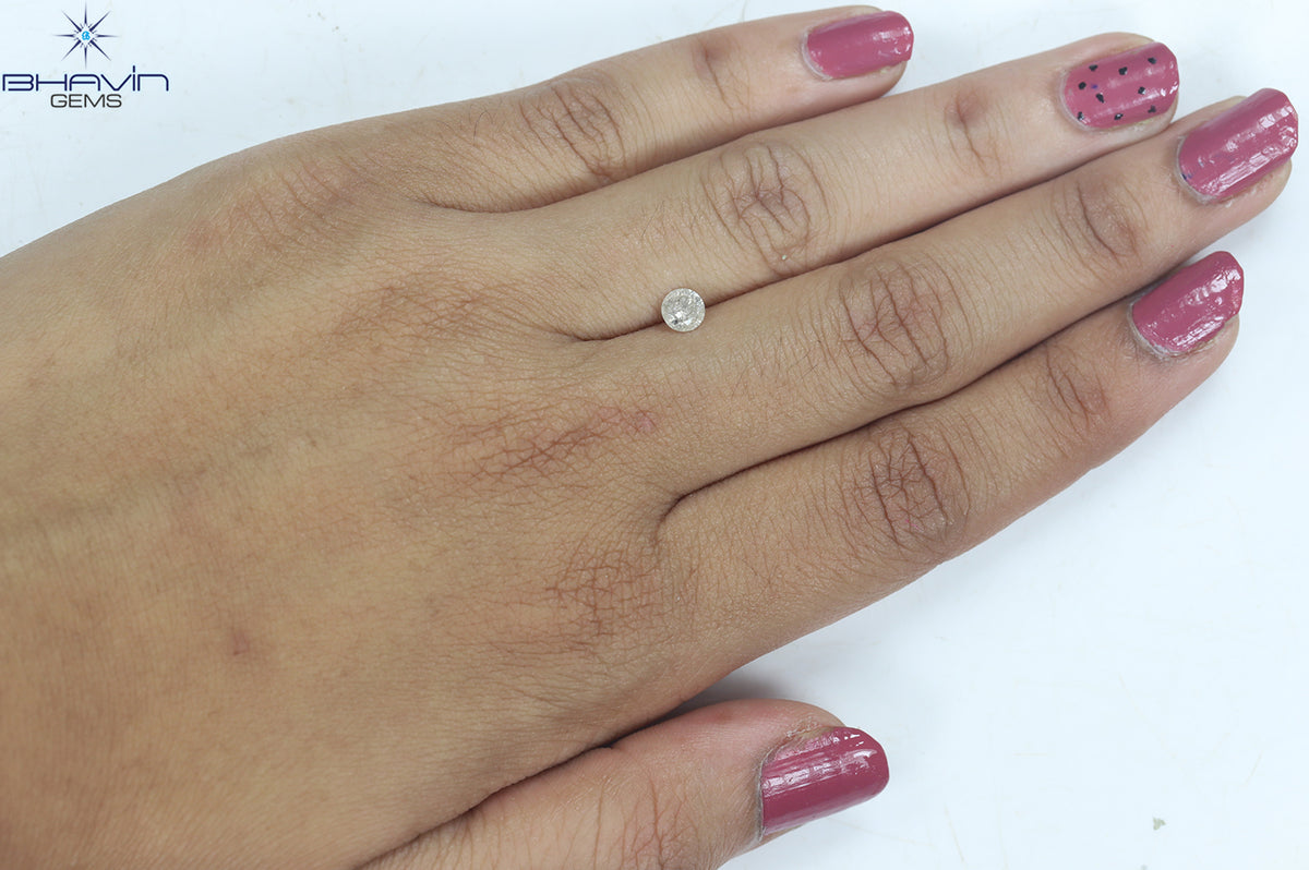 0.37 CT Natural Round Diamond White Color Clarity I3 (4.62 MM)