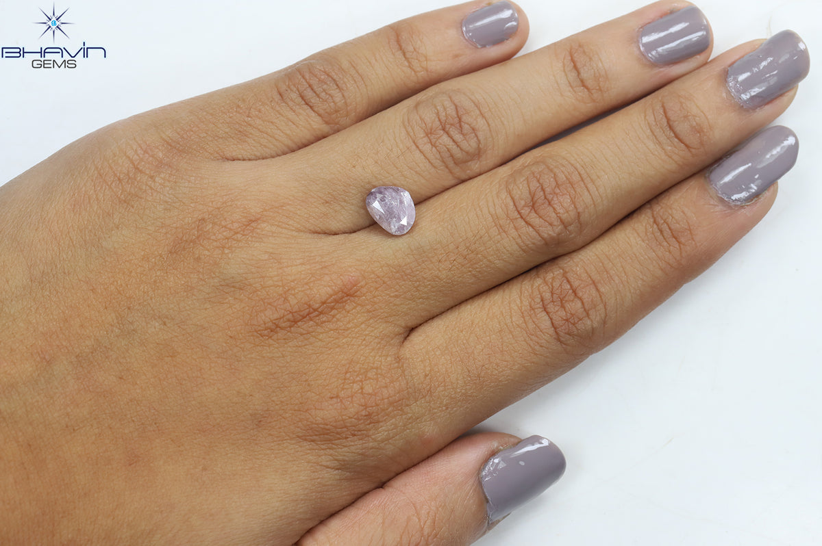 0.86 CT クッション ダイヤモンド ピンク カラー ナチュラル ルース ダイヤモンド I2 クラリティ (5.02 MM)