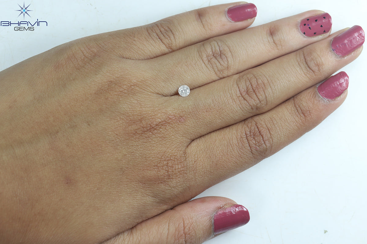 0.36 CT Natural Round Diamond White Color Clarity I3 (4.36 MM)