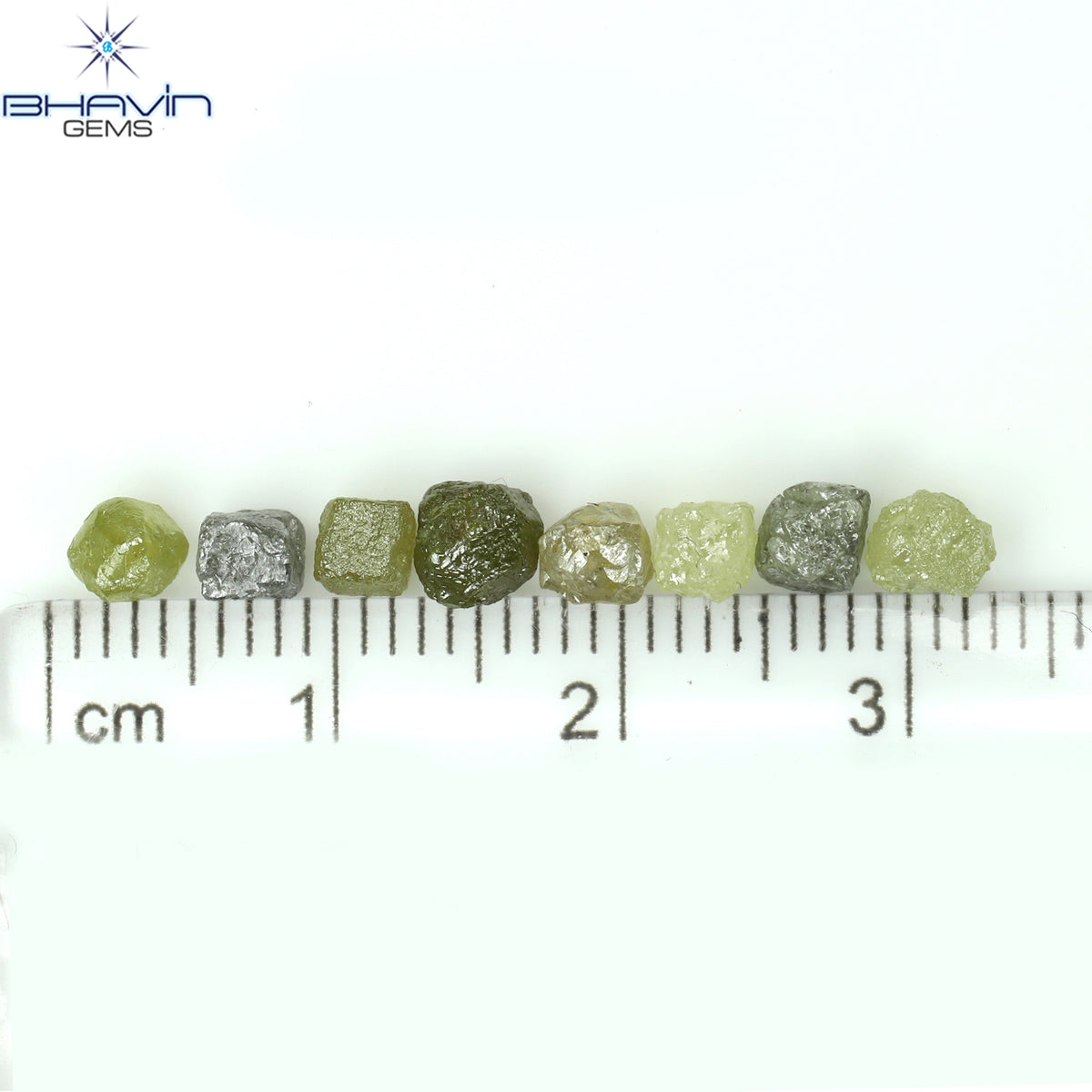 4.05 CT/8 Pcs Natural Rough Diamond Mix Color Clarity I3 (4.37 MM)