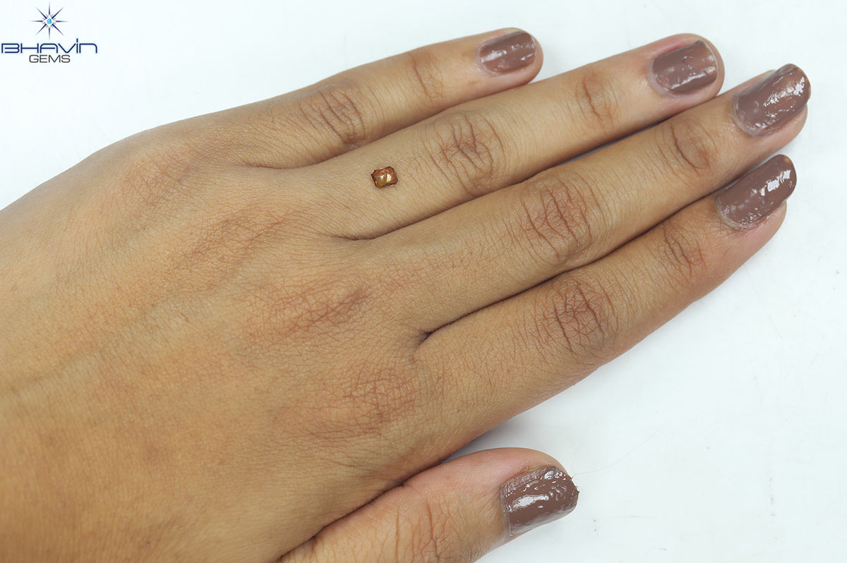 0.22 CT Natural Radiant Diamond Enhanced Pink Color Clarity VS1 (3.97 MM)