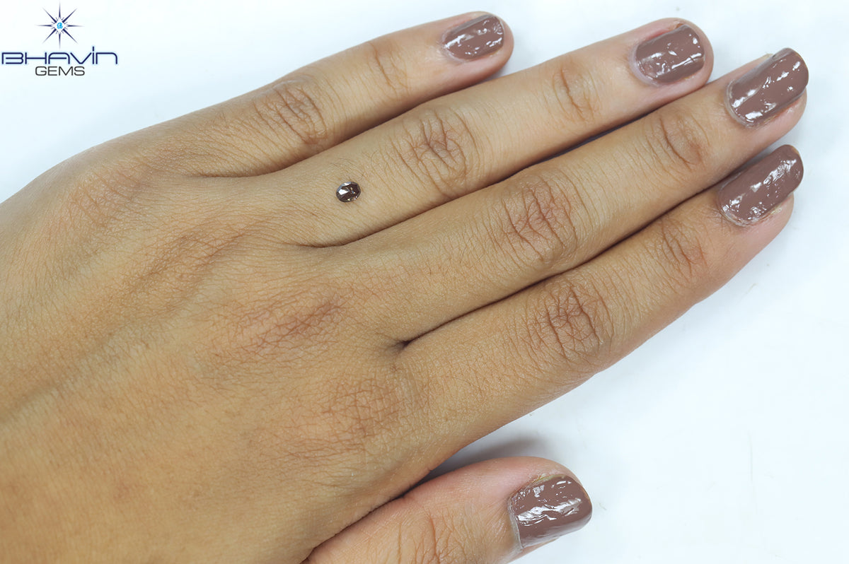 0.20 CT Natural Oval Diamond Enhanced Pink Color Clarity VS1 (3.86 MM)