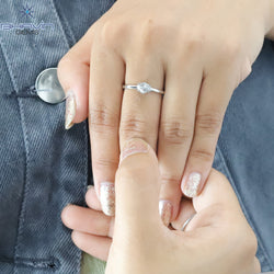 幾何学的なダイヤモンド、ソルト アンド ペッパー ダイヤモンド、天然ダイヤモンド リング、婚約指輪
