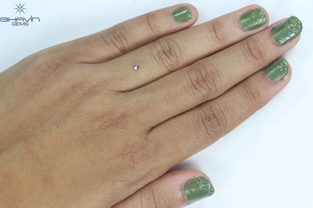 0.06 CT Natural Round Diamond Pink Color Clarity VS1 (2.47 MM)