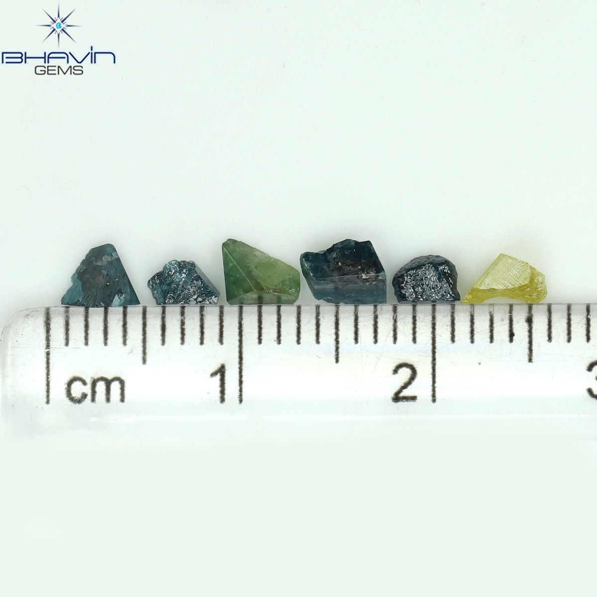 7.79 CT/38 Pcs Natural Rough Diamond Enhanced Mix Fancy Color Clarity I3 (3.89 MM)
