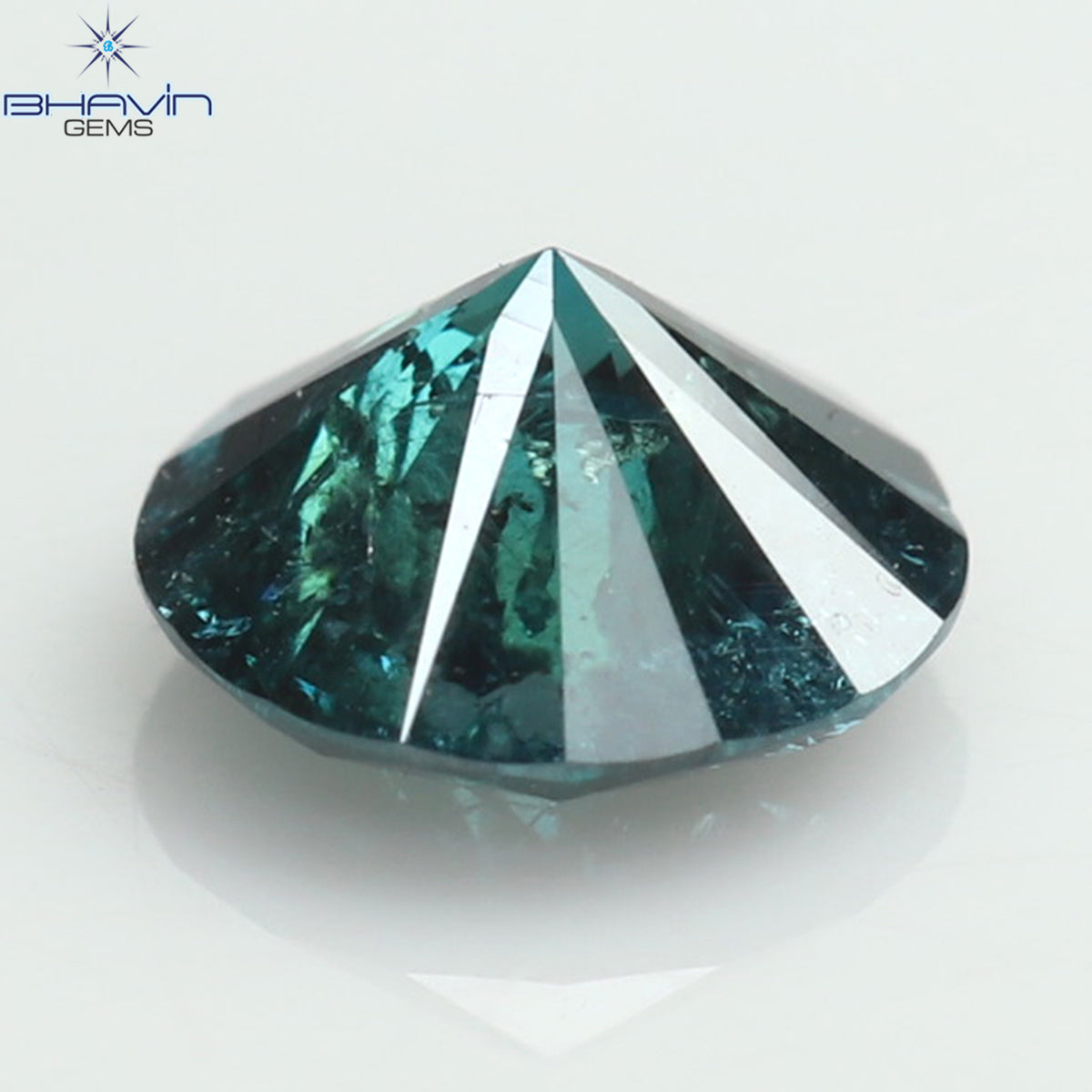 0.26 CT Natural Round Diamond Enhanced Blue Color Clarity I3 (4.14 MM)
