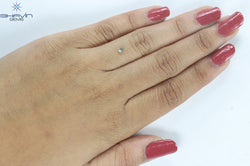0.15 CT Pear Shape Natural Diamond Bluish Green Color VS1 Clarity (4.02 MM)