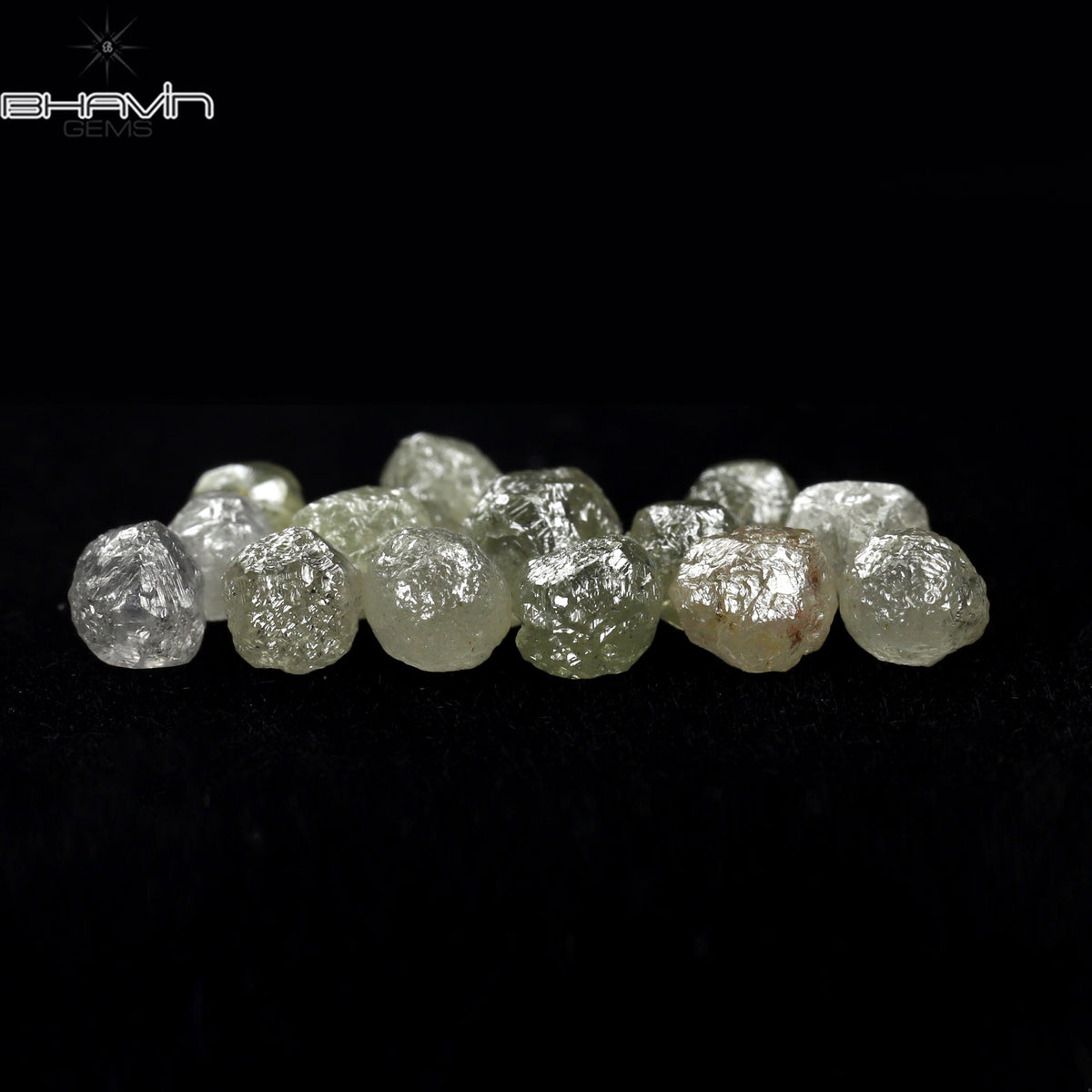 5.93 CT/14 Pcs Natural Rough Diamond White Color Clarity I3 (4.43 MM)