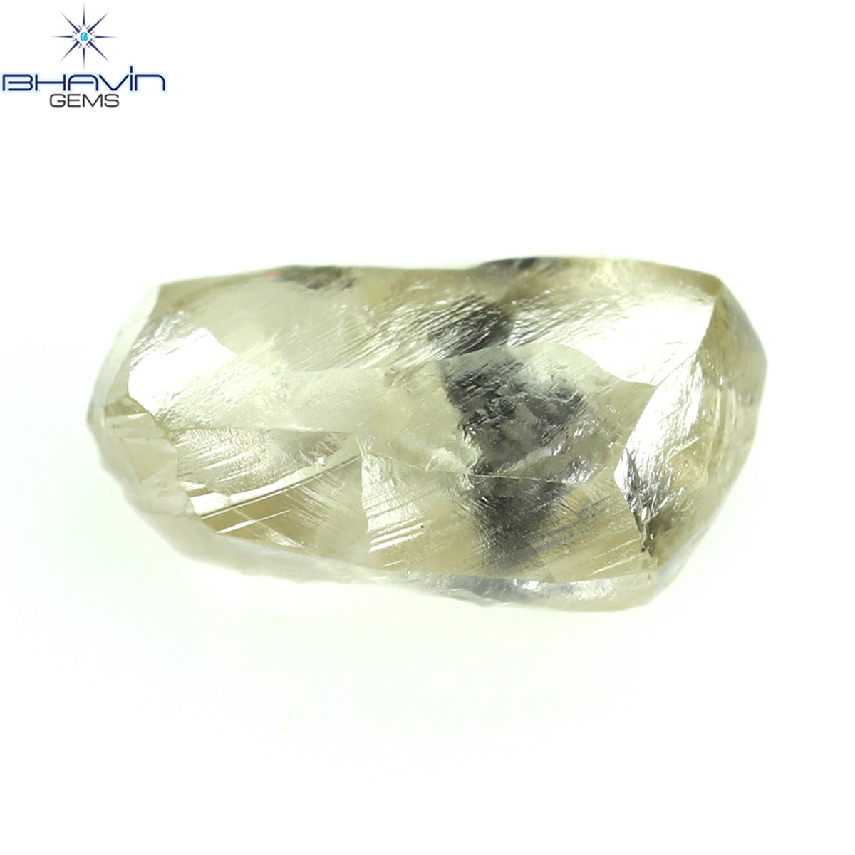 0.79 CT Natural Rough Diamond Brown Color Clarity I1 (6.94 MM)