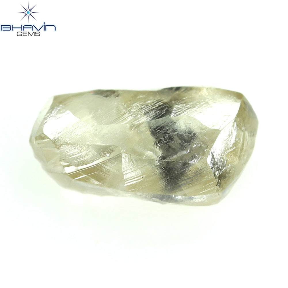 0.79 CT Rough Shape Natural Diamond Brown Color I1 Clarity (6.94 MM)