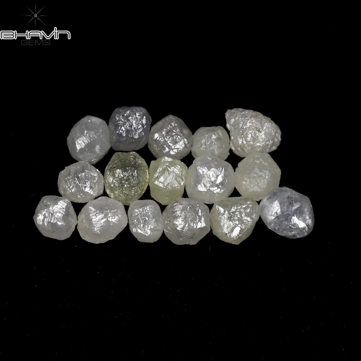3.07 CT/16 Pcs Natural Rough Diamond White Color Clarity I3 (3.05 MM)