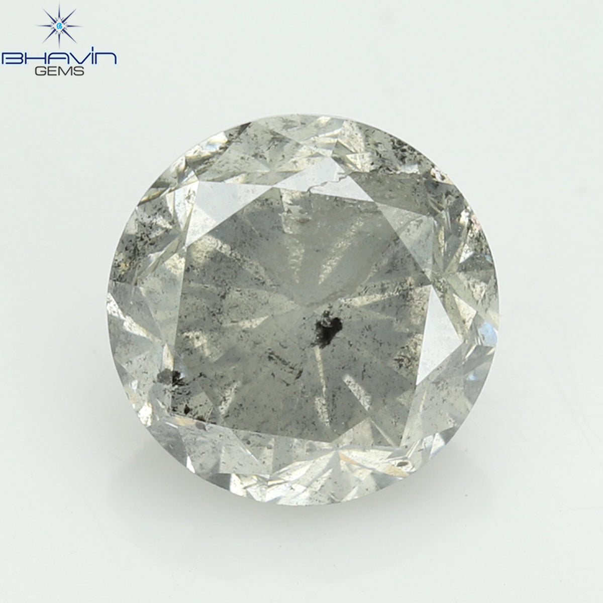 1.00 CT Natural Round Diamond White Milky Color Clarity I3 (5.95 MM)