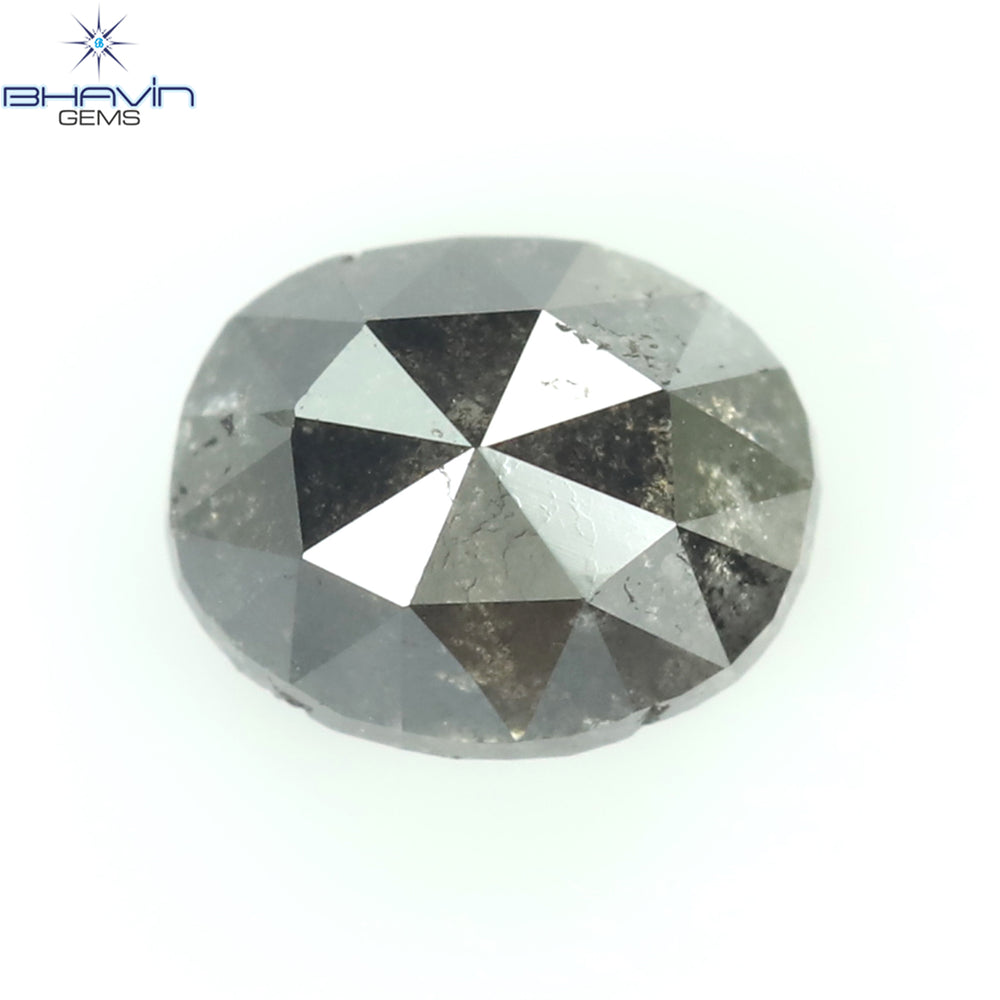 0.45 CT Oval Shape Natural Diamond Salt And Papper Color I3 Clarity (4.83 MM)